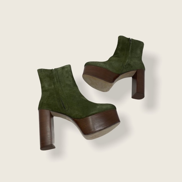 NEW Free People Friday Night suede Heeled Boot 10